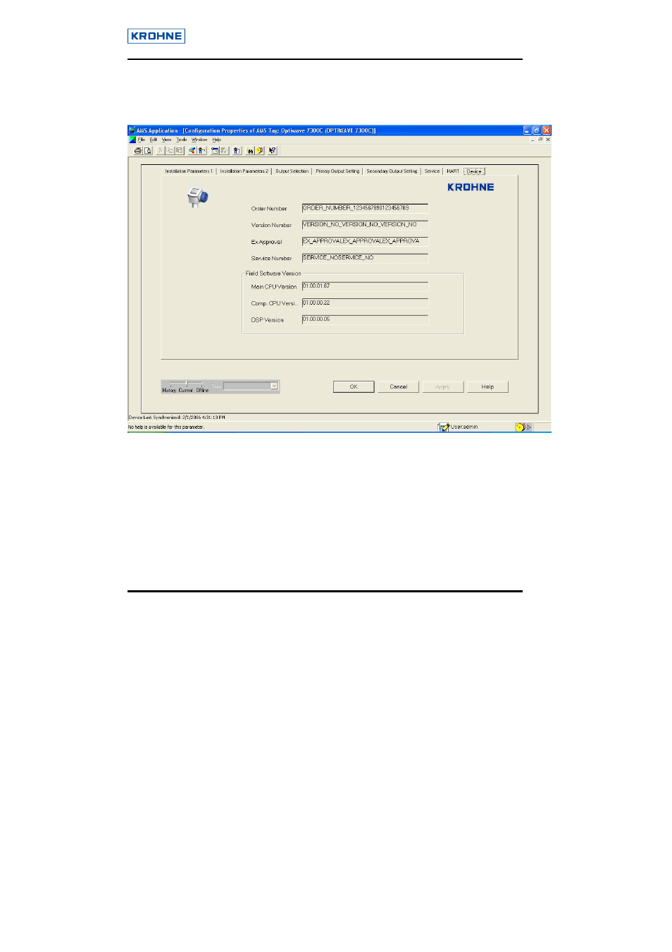 KROHNE OPTIWAVE Hart User Manual | Page 30 / 34