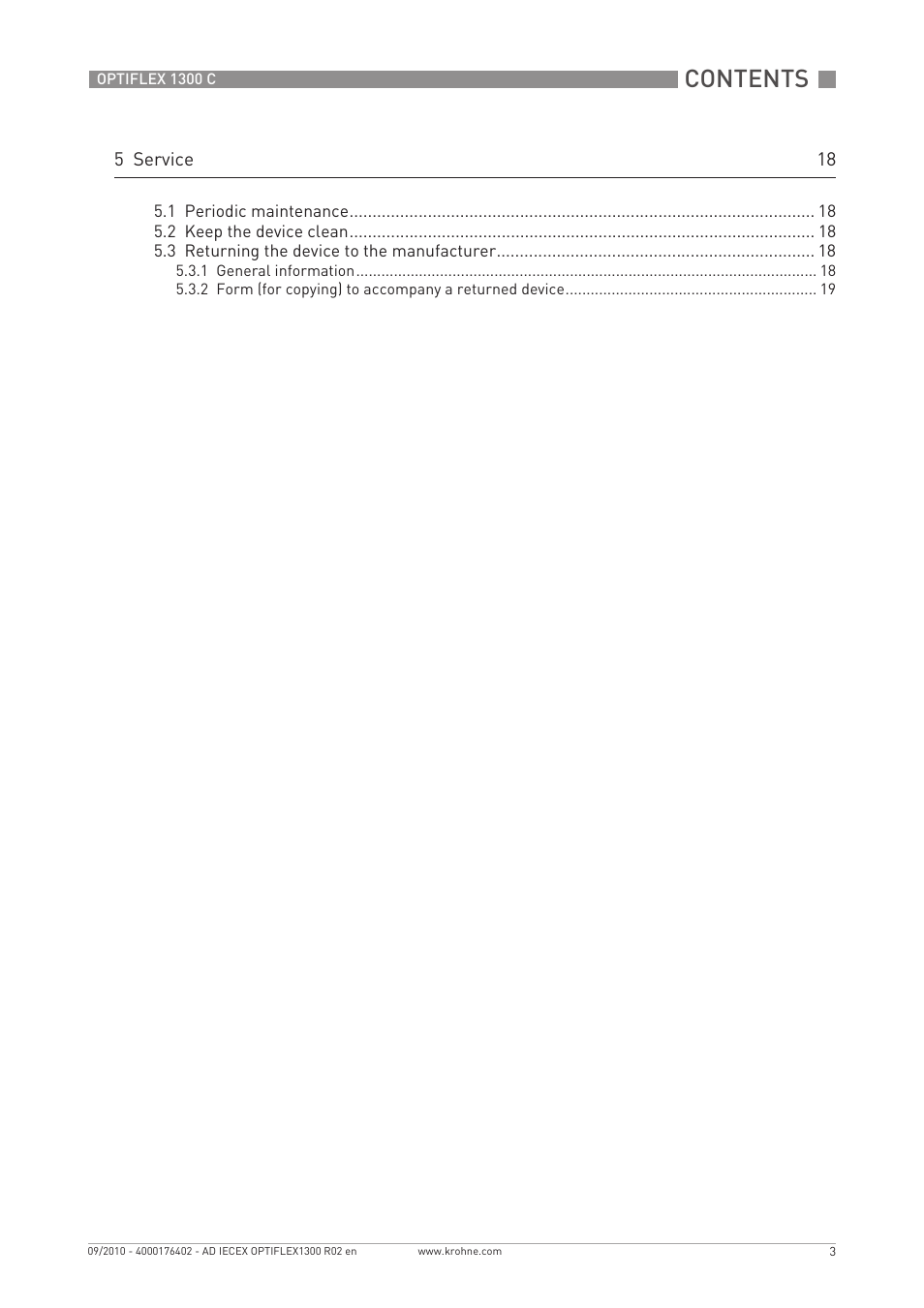 KROHNE OPTIFLEX 1300 IECEx User Manual | Page 3 / 20