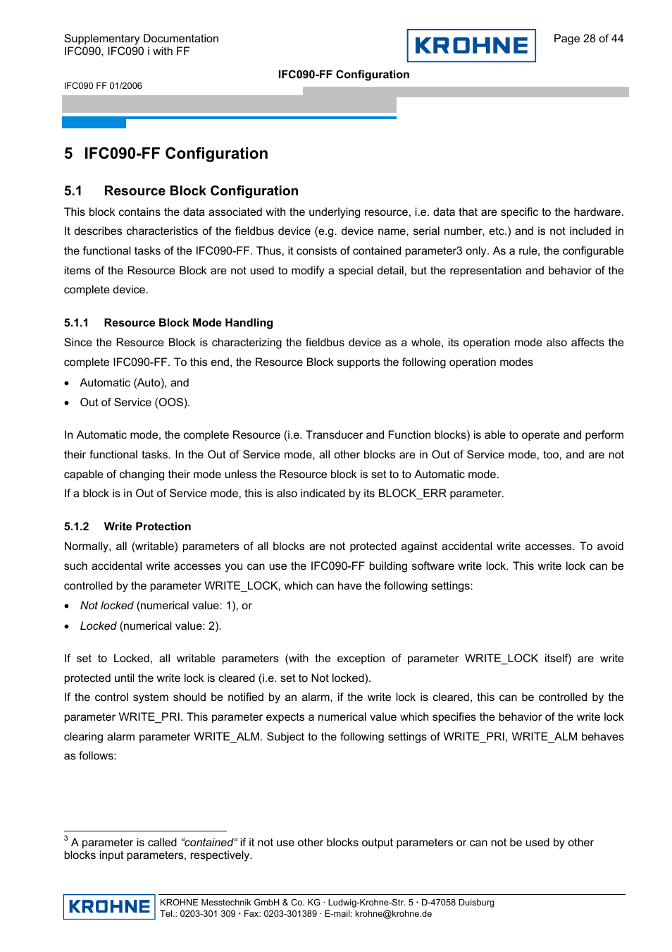 5 ifc090-ff configuration | KROHNE IFC 090 i Converter FOUNDATION FIELDBUS User Manual | Page 28 / 44