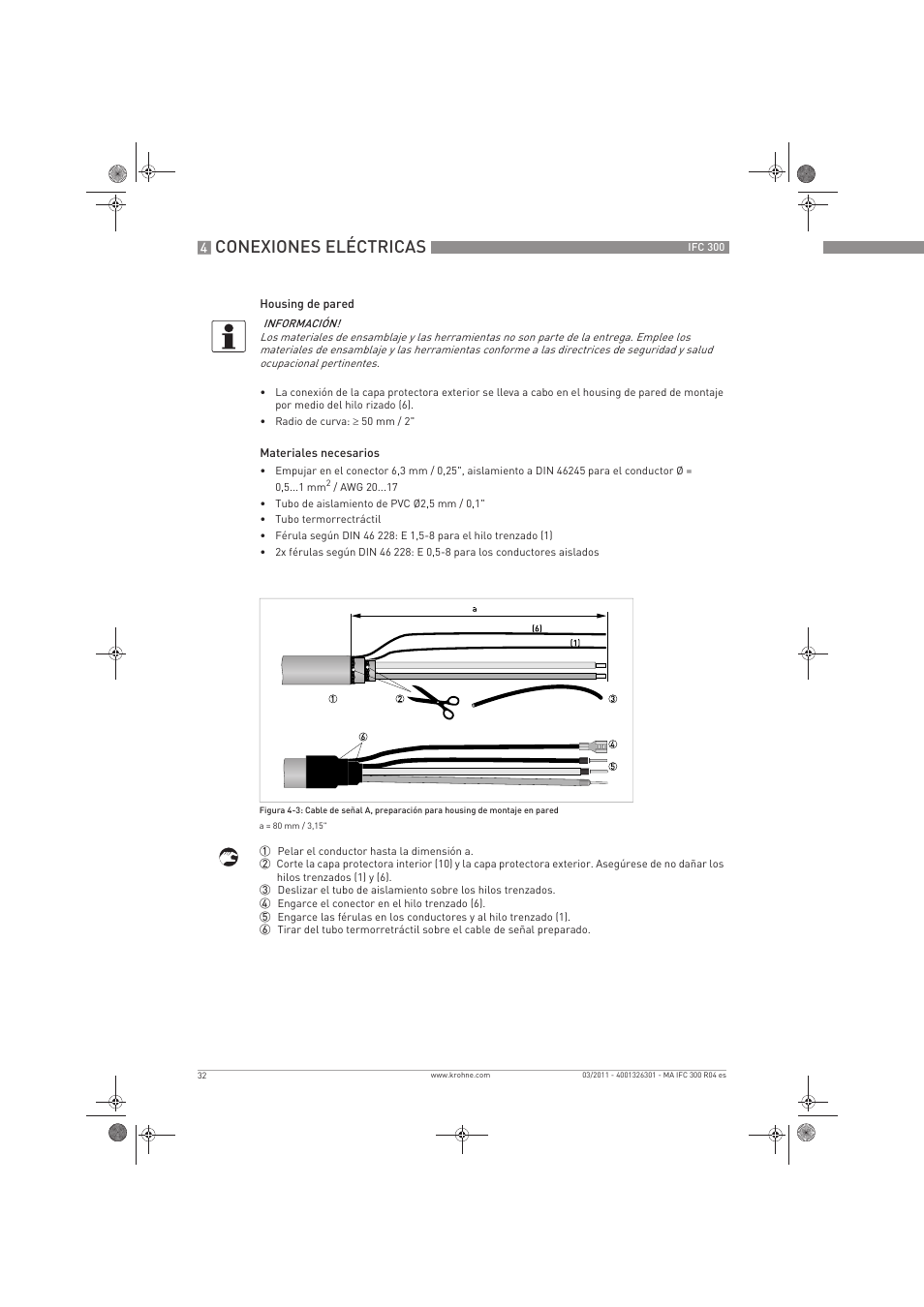 Conexiones eléctricas | KROHNE IFC 300 Converter ES User Manual | Page 32 / 196