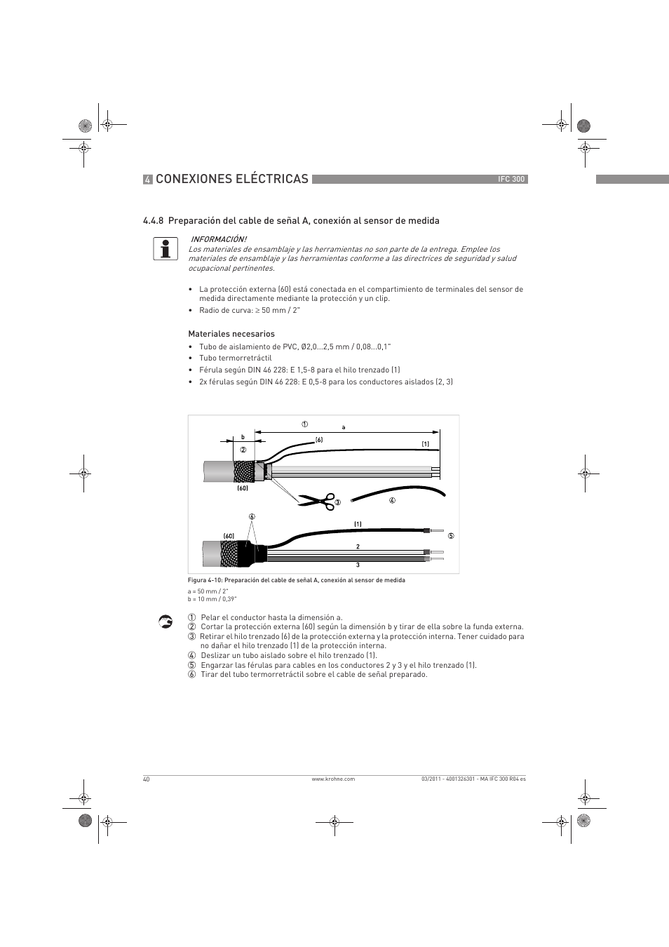 Conexiones eléctricas | KROHNE IFC 300 Converter ES User Manual | Page 40 / 196