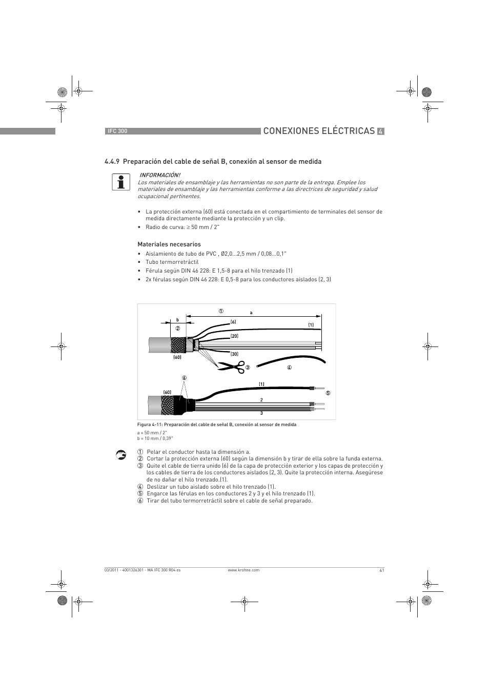 Conexiones eléctricas | KROHNE IFC 300 Converter ES User Manual | Page 41 / 196