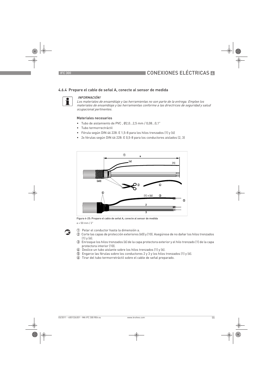 Conexiones eléctricas | KROHNE IFC 300 Converter ES User Manual | Page 55 / 196