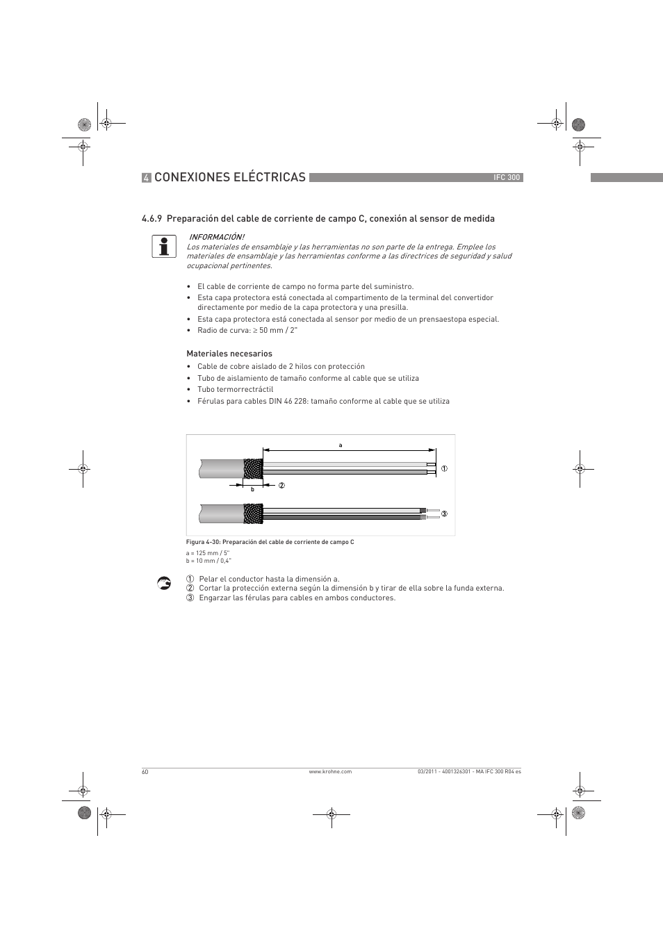 Conexiones eléctricas | KROHNE IFC 300 Converter ES User Manual | Page 60 / 196
