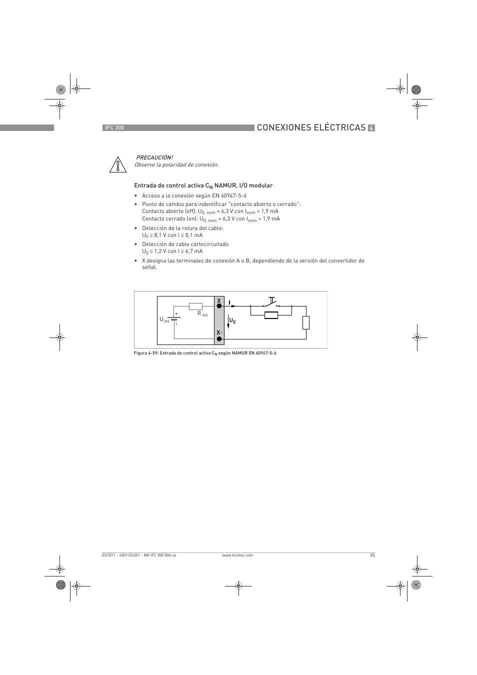 Conexiones eléctricas | KROHNE IFC 300 Converter ES User Manual | Page 95 / 196