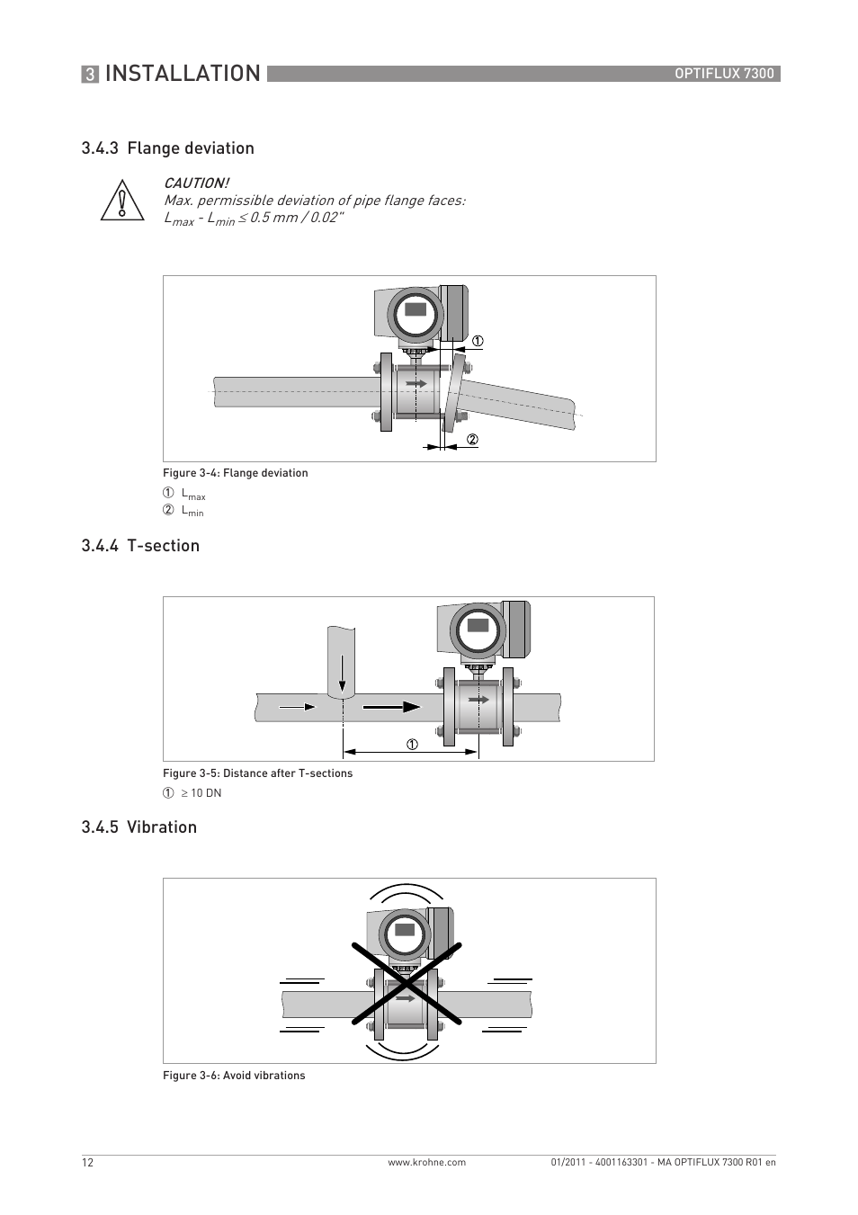 Installation | KROHNE OPTIFLUX 7300 EN User Manual | Page 12 / 40