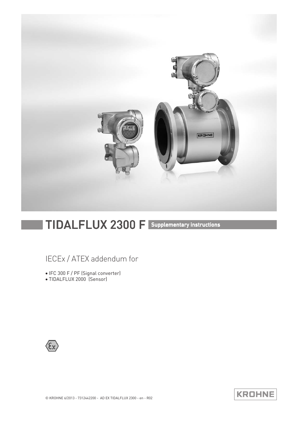 KROHNE TIDALFLUX 2300 F Ex EN User Manual | 24 pages