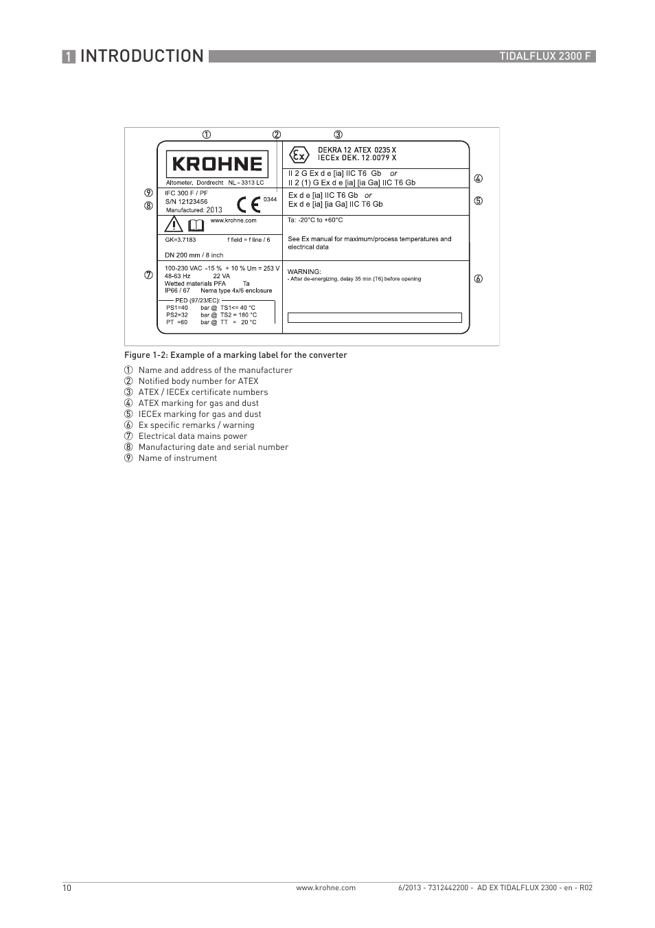 Introduction | KROHNE TIDALFLUX 2300 F Ex EN User Manual | Page 10 / 24