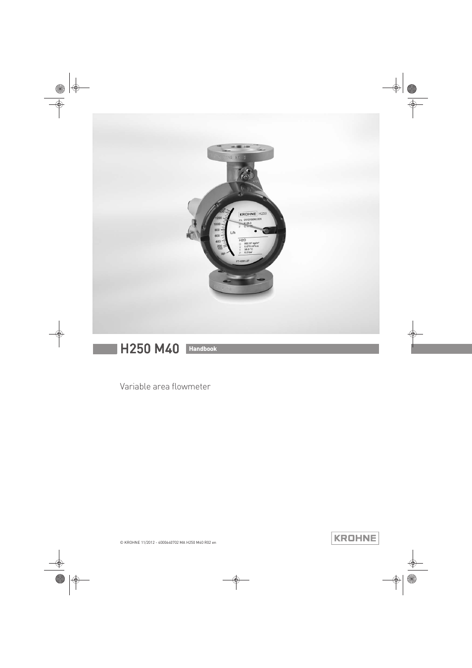 KROHNE H250 M40 EN User Manual | 80 pages