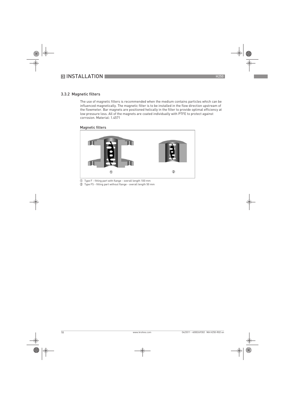 Installation | KROHNE H250 M8-M9-M10 EN User Manual | Page 18 / 88