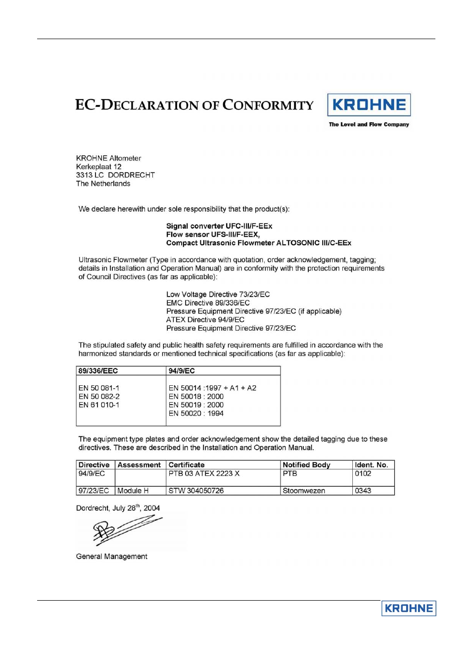 KROHNE ALTOSONIC III EN User Manual | Page 41 / 43