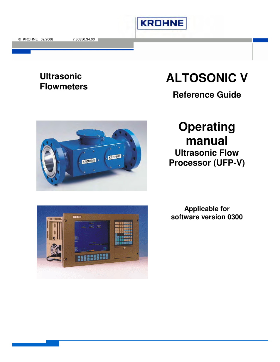 KROHNE ALTOSONIC V EN User Manual | 106 pages