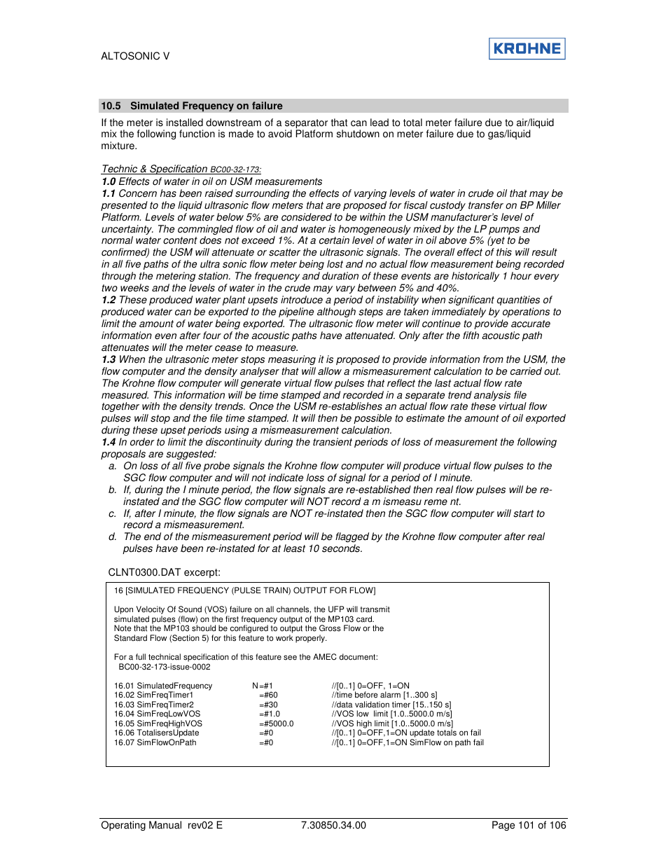 KROHNE ALTOSONIC V EN User Manual | Page 101 / 106