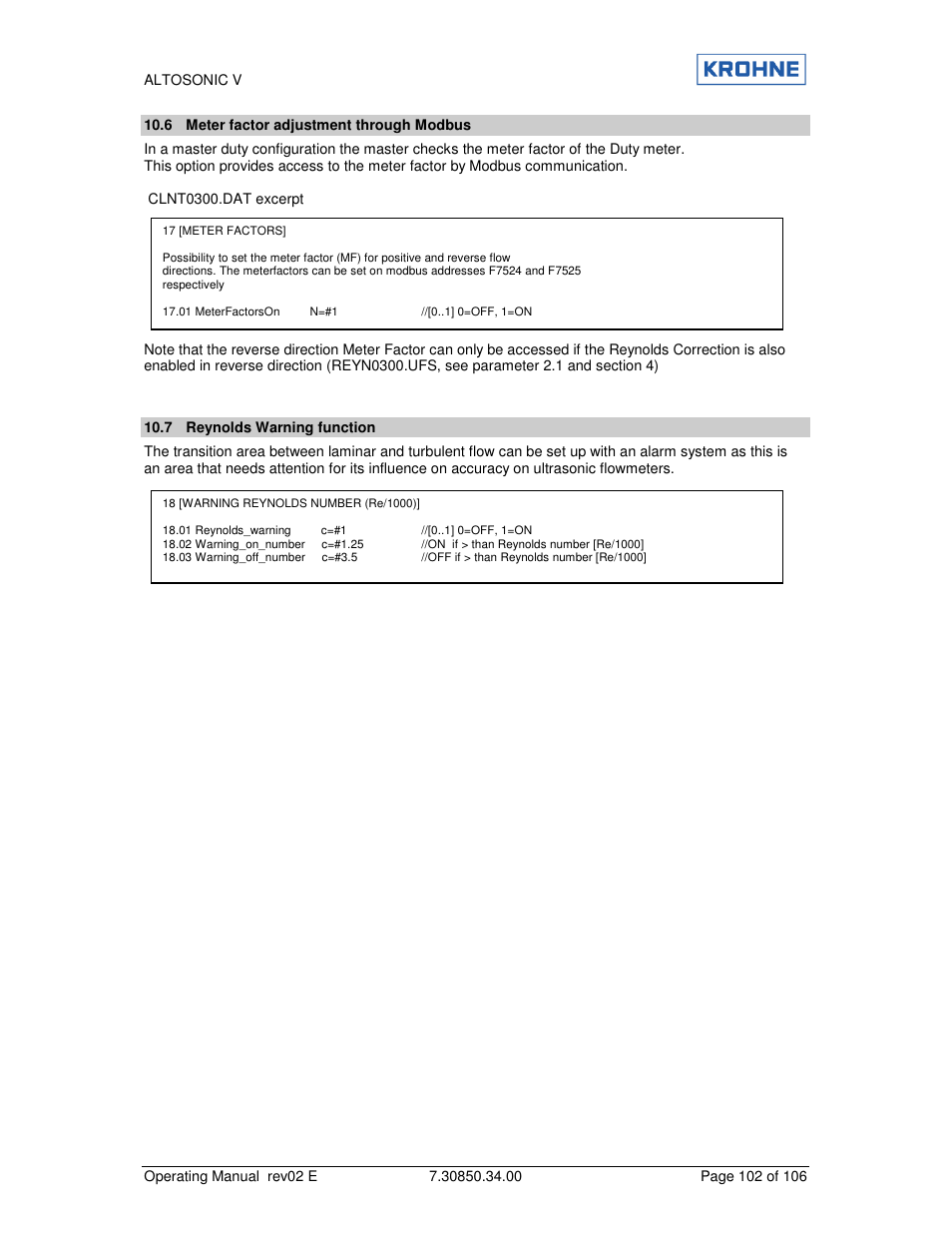 KROHNE ALTOSONIC V EN User Manual | Page 102 / 106