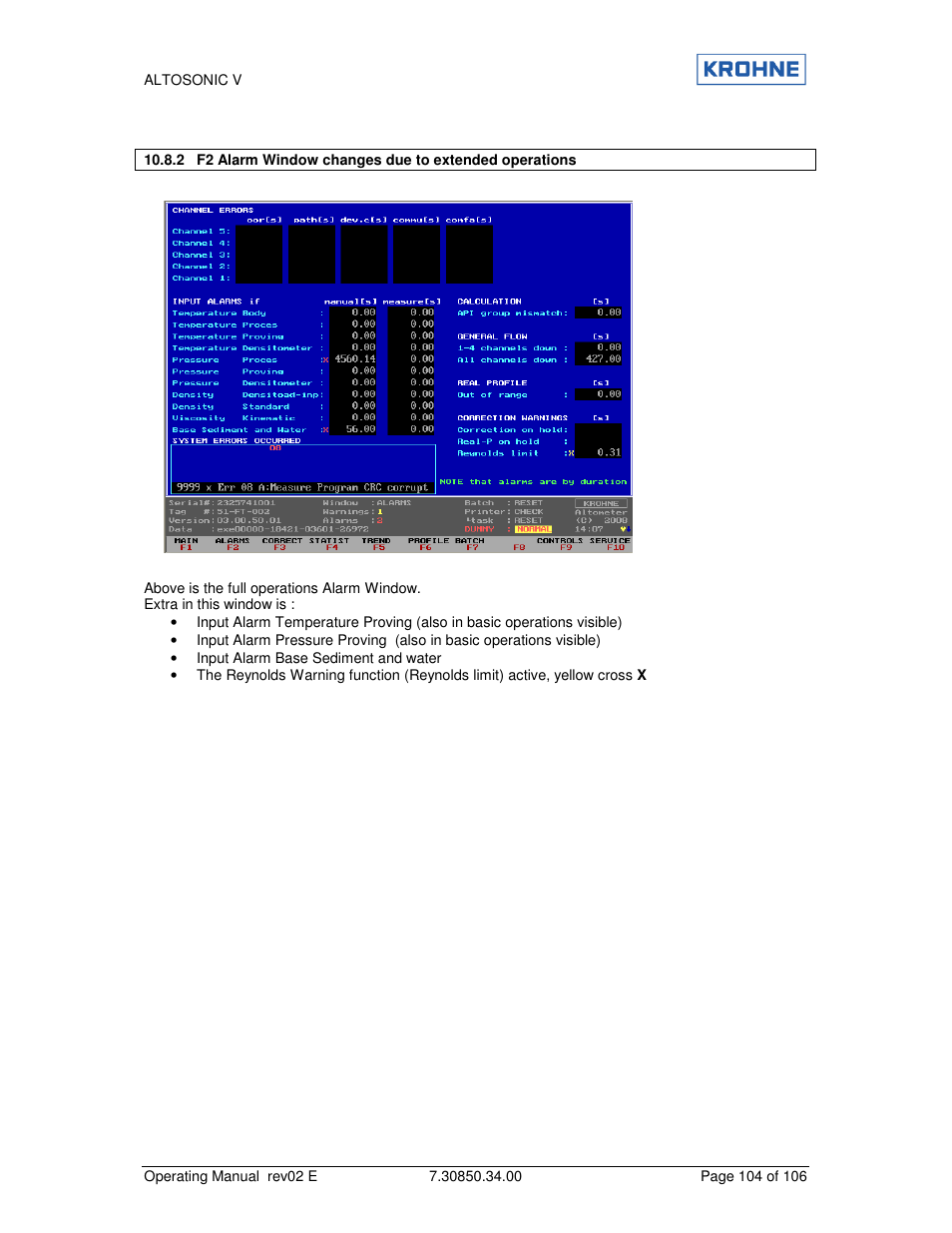 KROHNE ALTOSONIC V EN User Manual | Page 104 / 106
