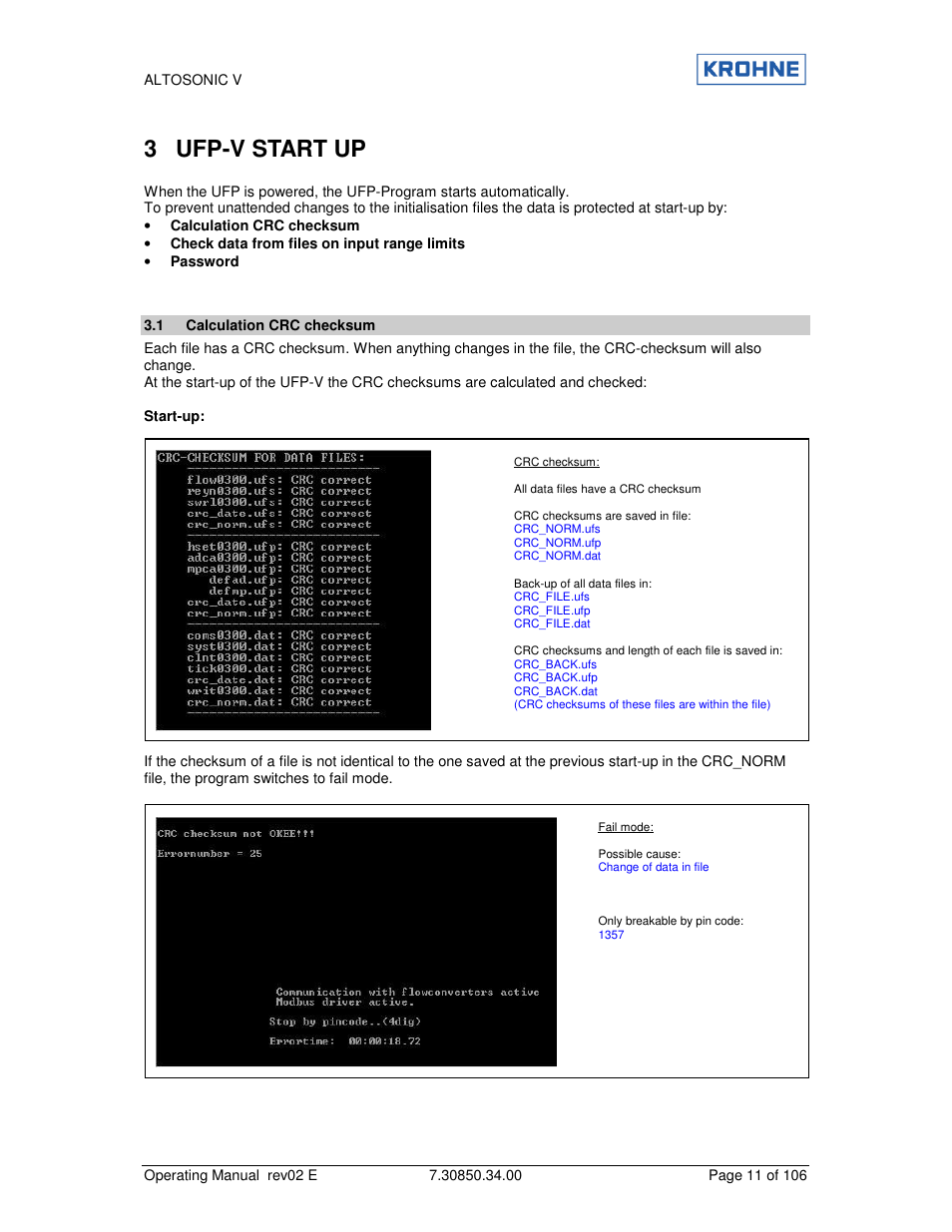 3 ufp-v start up | KROHNE ALTOSONIC V EN User Manual | Page 11 / 106