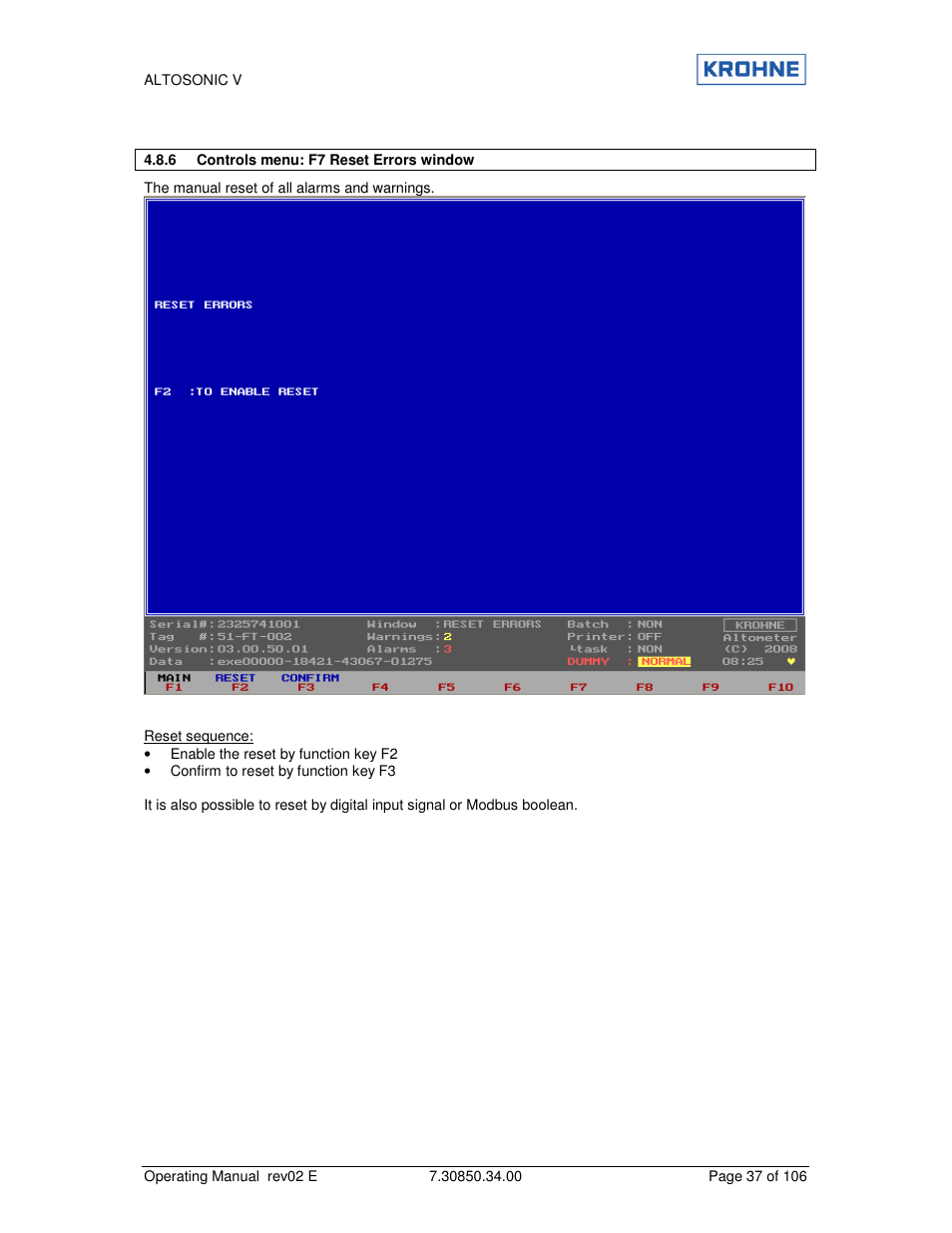 KROHNE ALTOSONIC V EN User Manual | Page 37 / 106