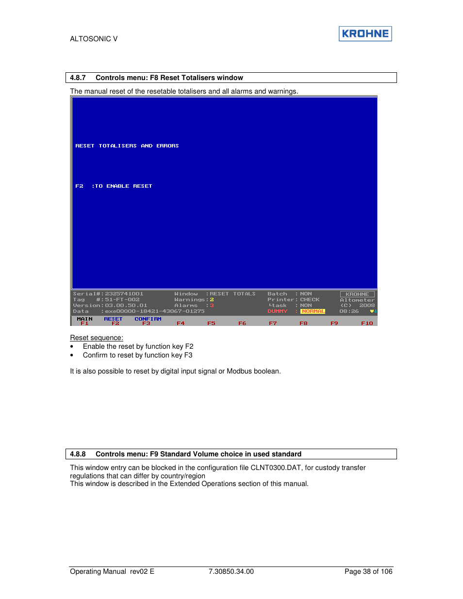 KROHNE ALTOSONIC V EN User Manual | Page 38 / 106