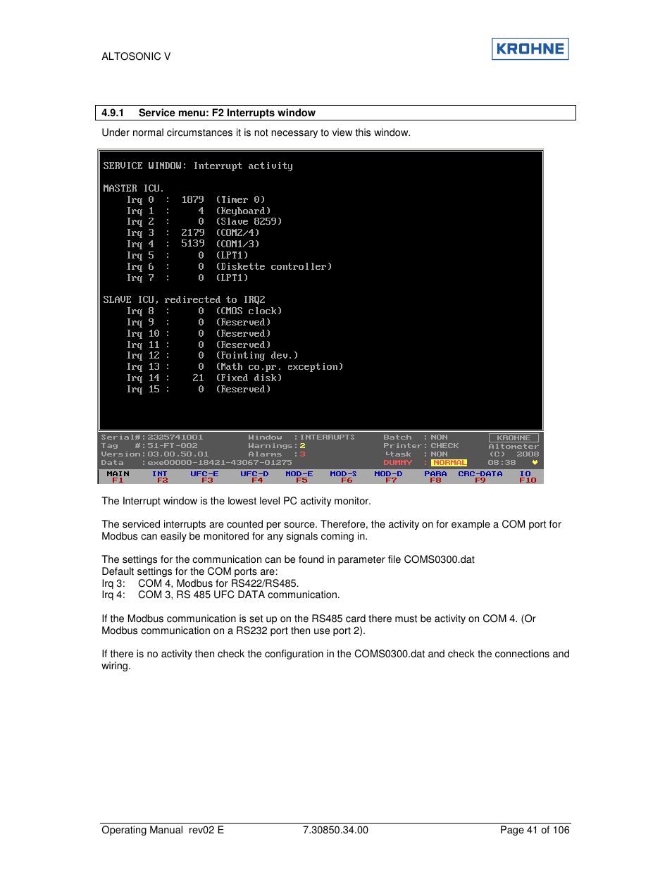 KROHNE ALTOSONIC V EN User Manual | Page 41 / 106