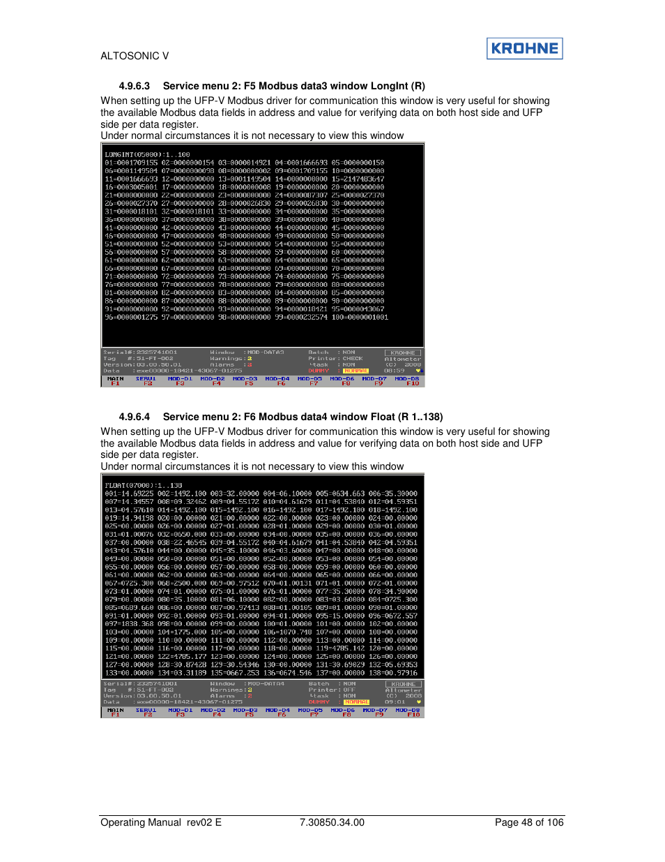 KROHNE ALTOSONIC V EN User Manual | Page 48 / 106