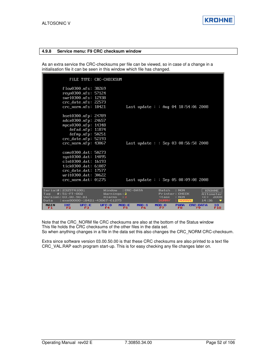 KROHNE ALTOSONIC V EN User Manual | Page 52 / 106