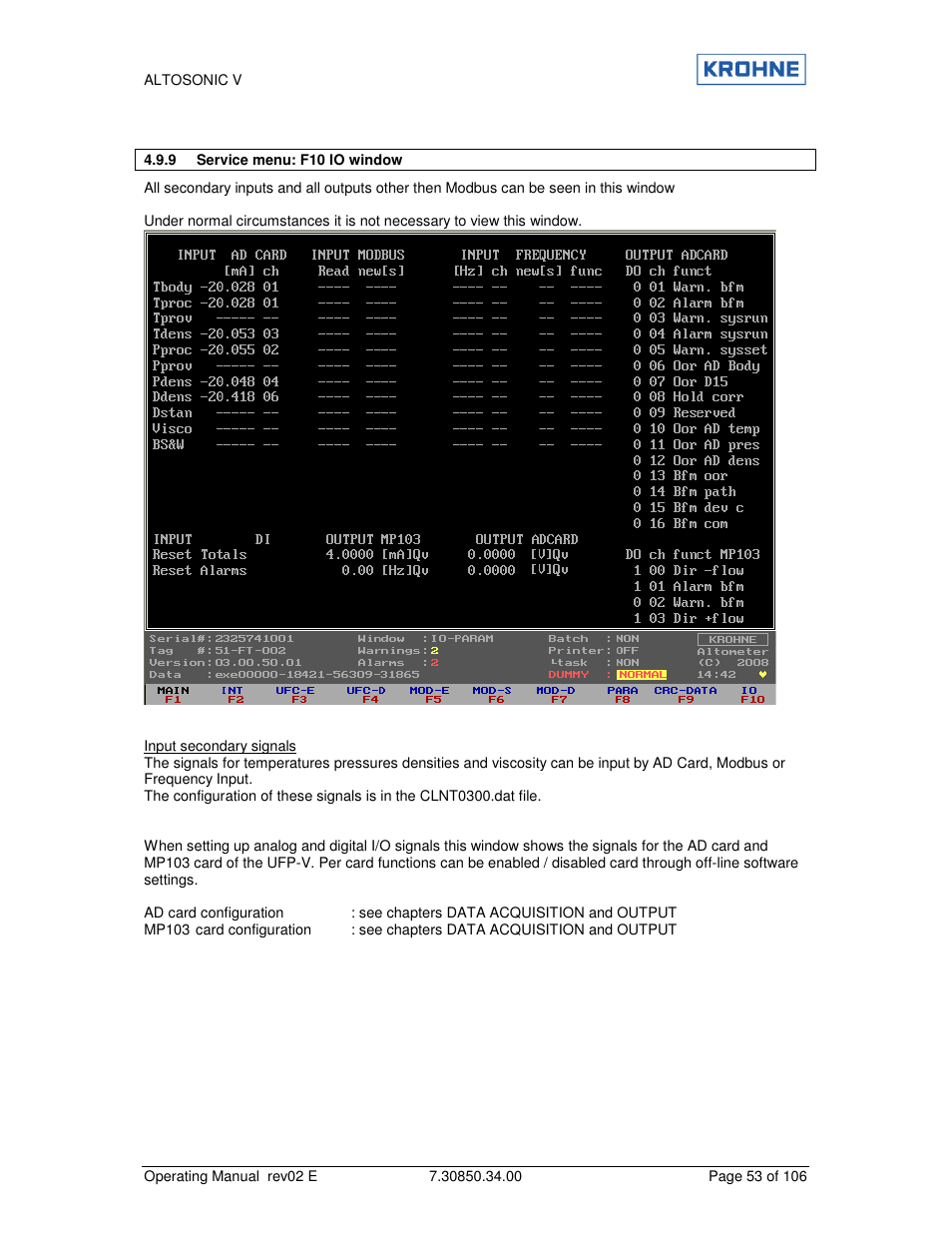 KROHNE ALTOSONIC V EN User Manual | Page 53 / 106