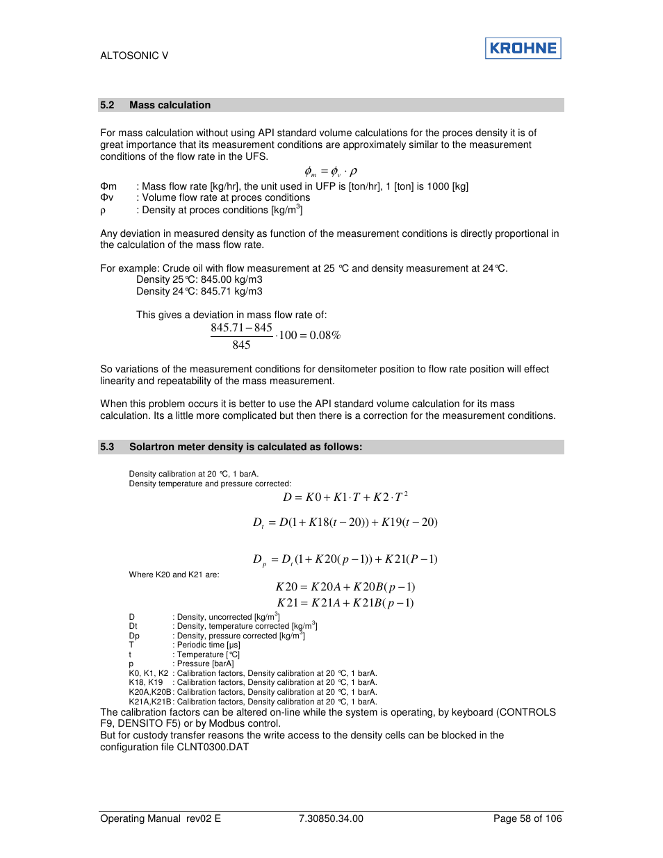 KROHNE ALTOSONIC V EN User Manual | Page 58 / 106