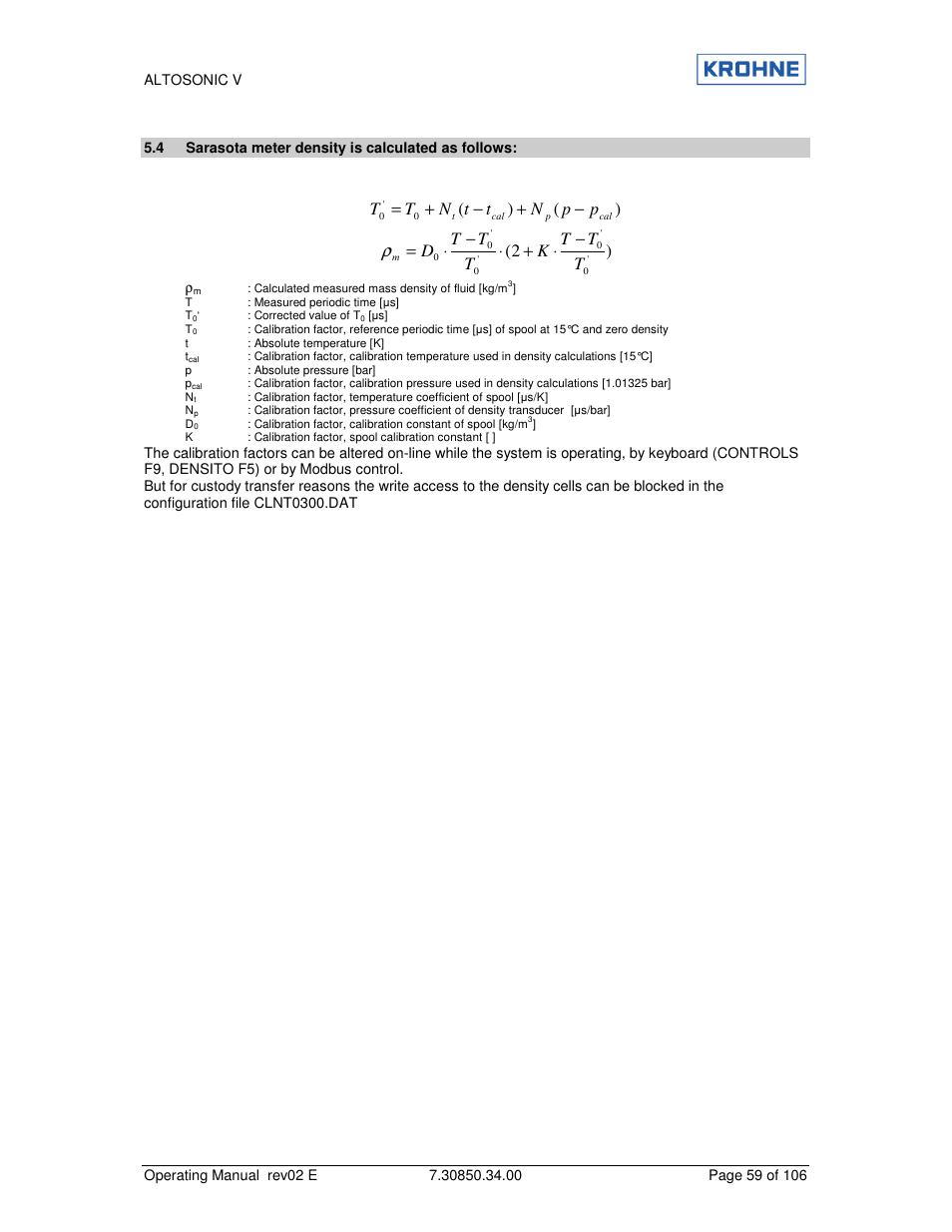 KROHNE ALTOSONIC V EN User Manual | Page 59 / 106