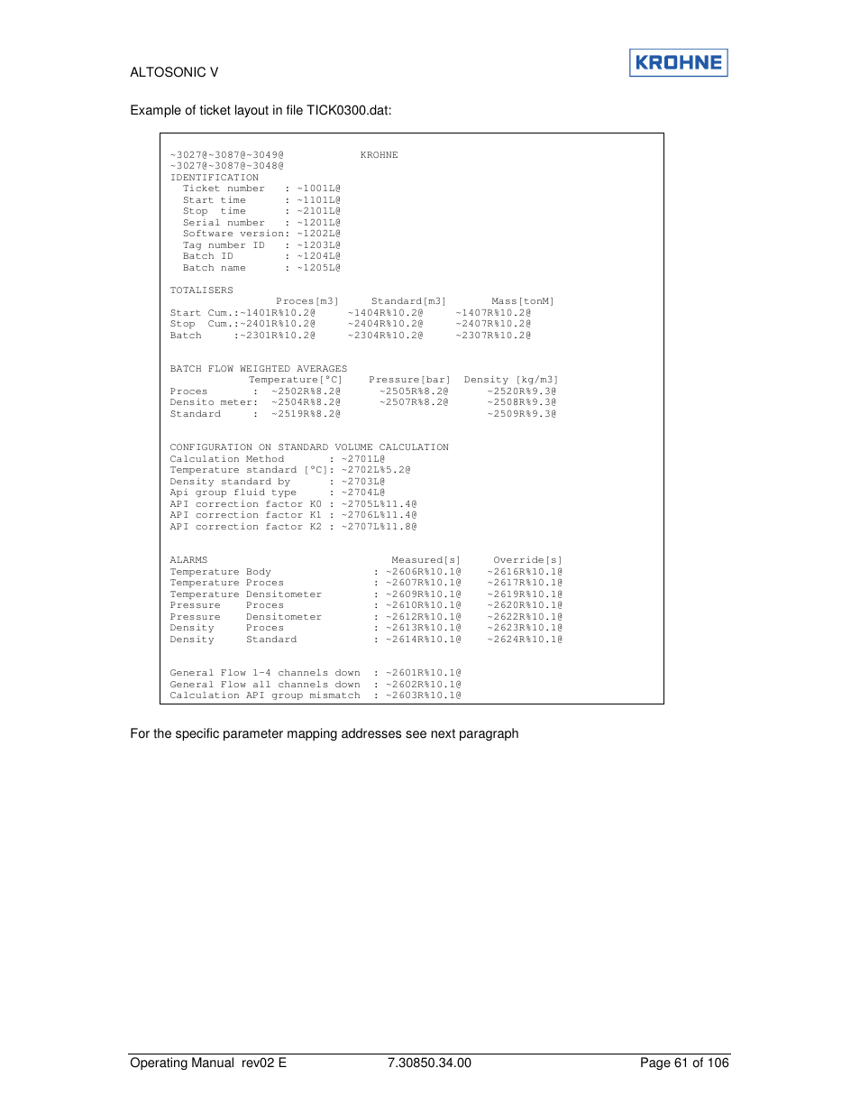 KROHNE ALTOSONIC V EN User Manual | Page 61 / 106