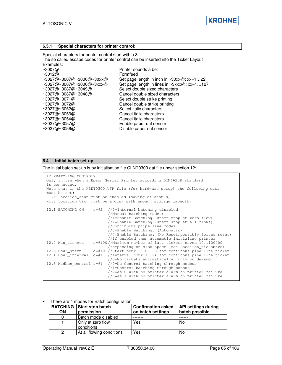 KROHNE ALTOSONIC V EN User Manual | Page 65 / 106