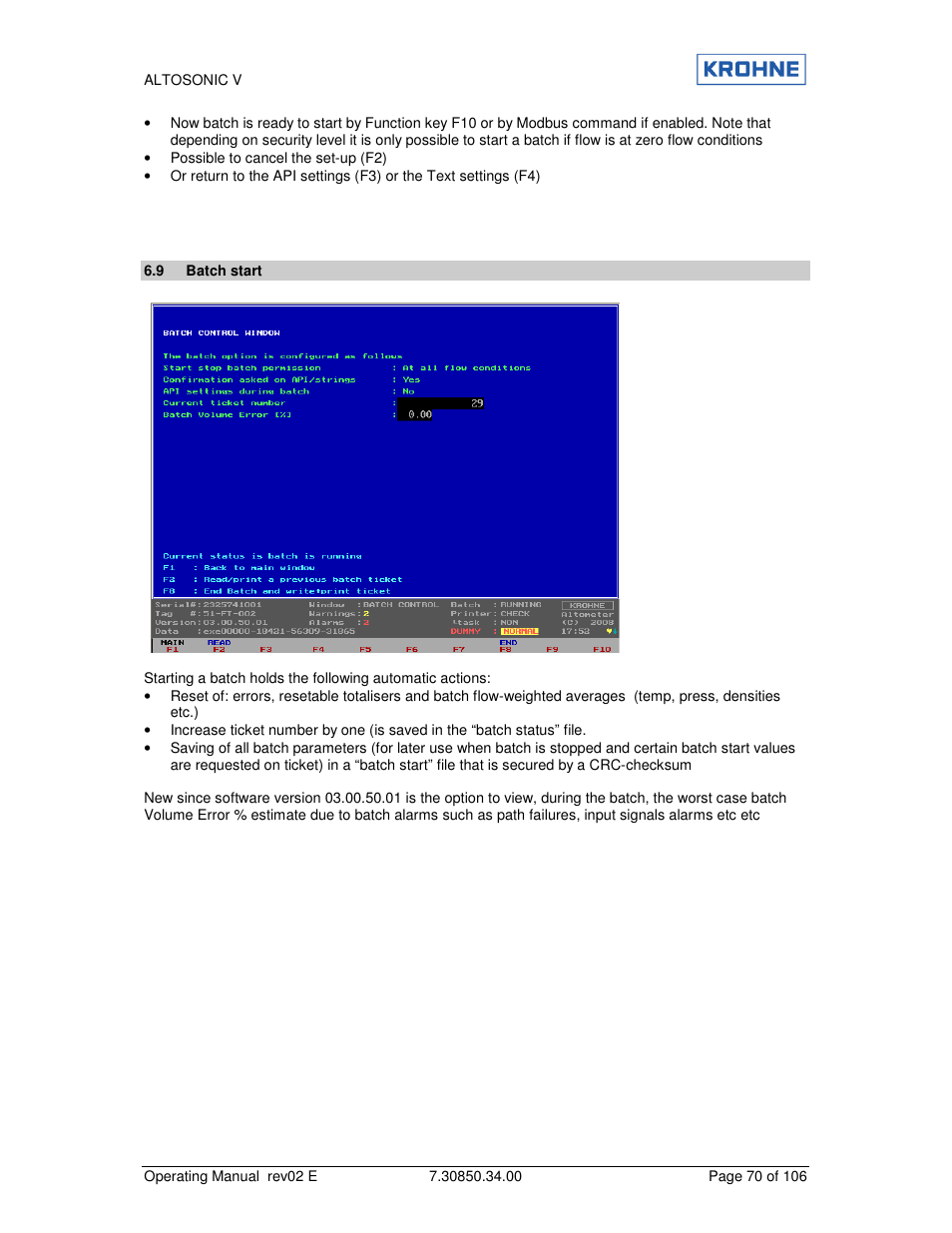 KROHNE ALTOSONIC V EN User Manual | Page 70 / 106