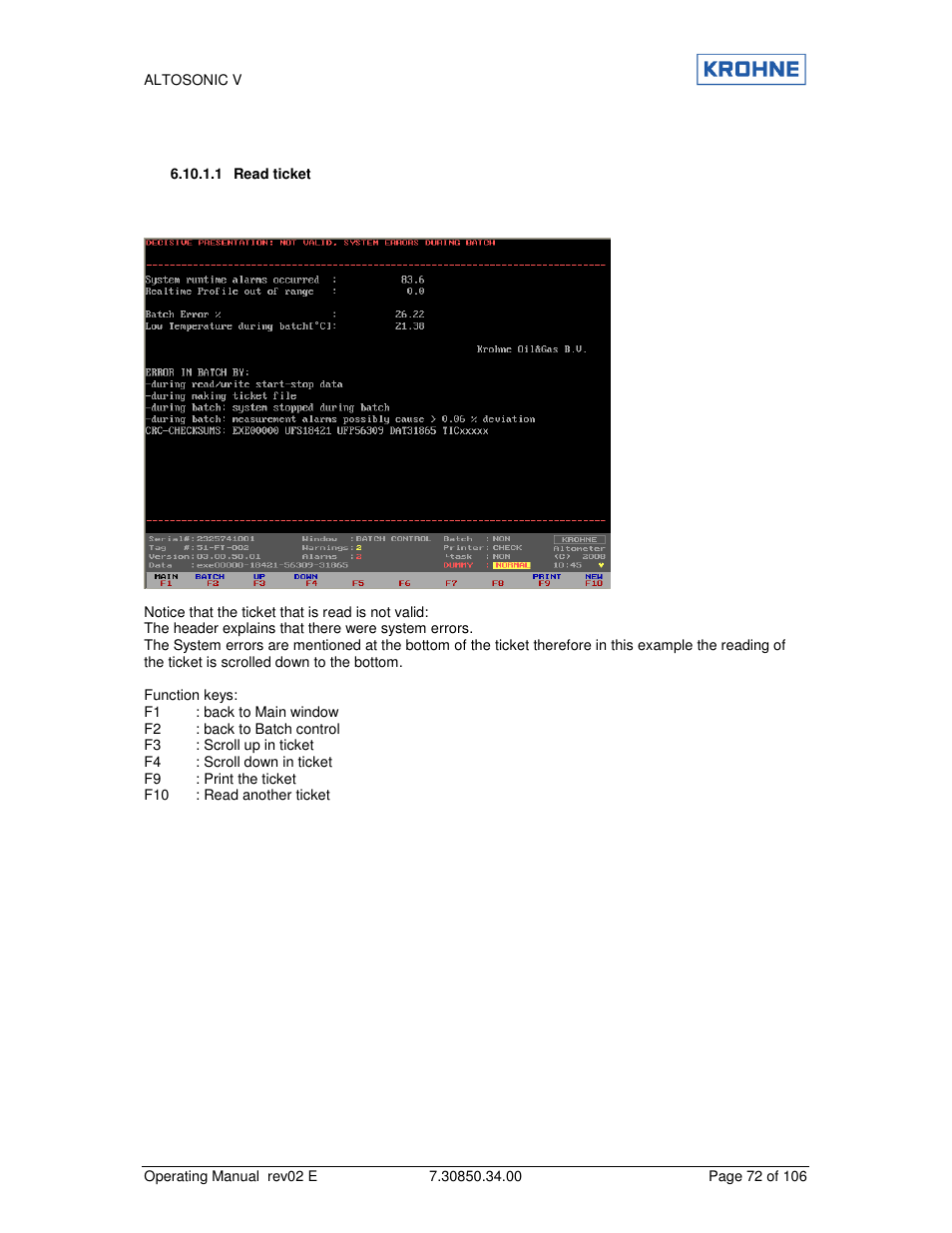 KROHNE ALTOSONIC V EN User Manual | Page 72 / 106