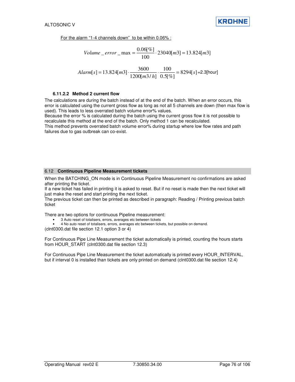 KROHNE ALTOSONIC V EN User Manual | Page 76 / 106