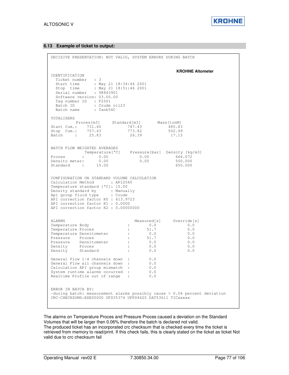 KROHNE ALTOSONIC V EN User Manual | Page 77 / 106