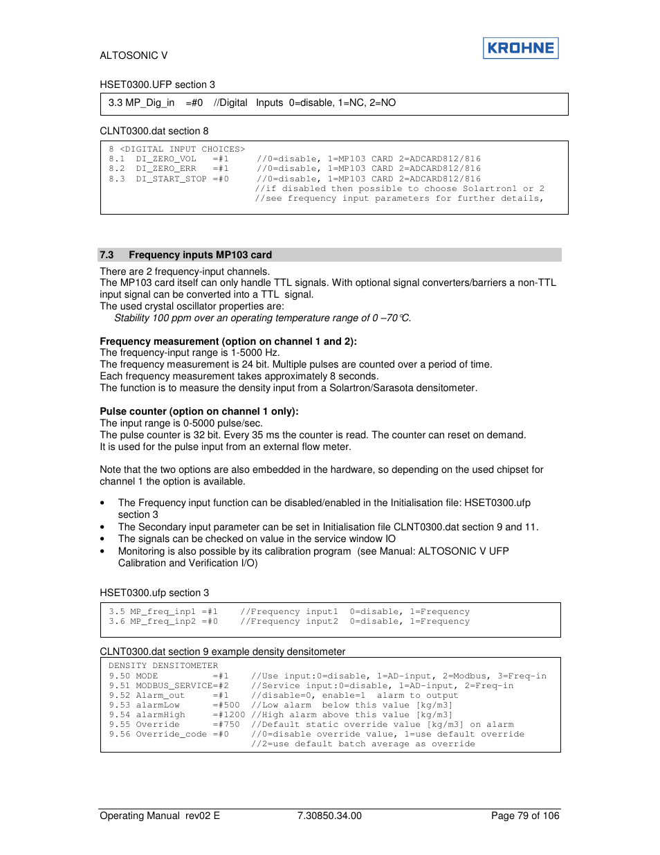 KROHNE ALTOSONIC V EN User Manual | Page 79 / 106