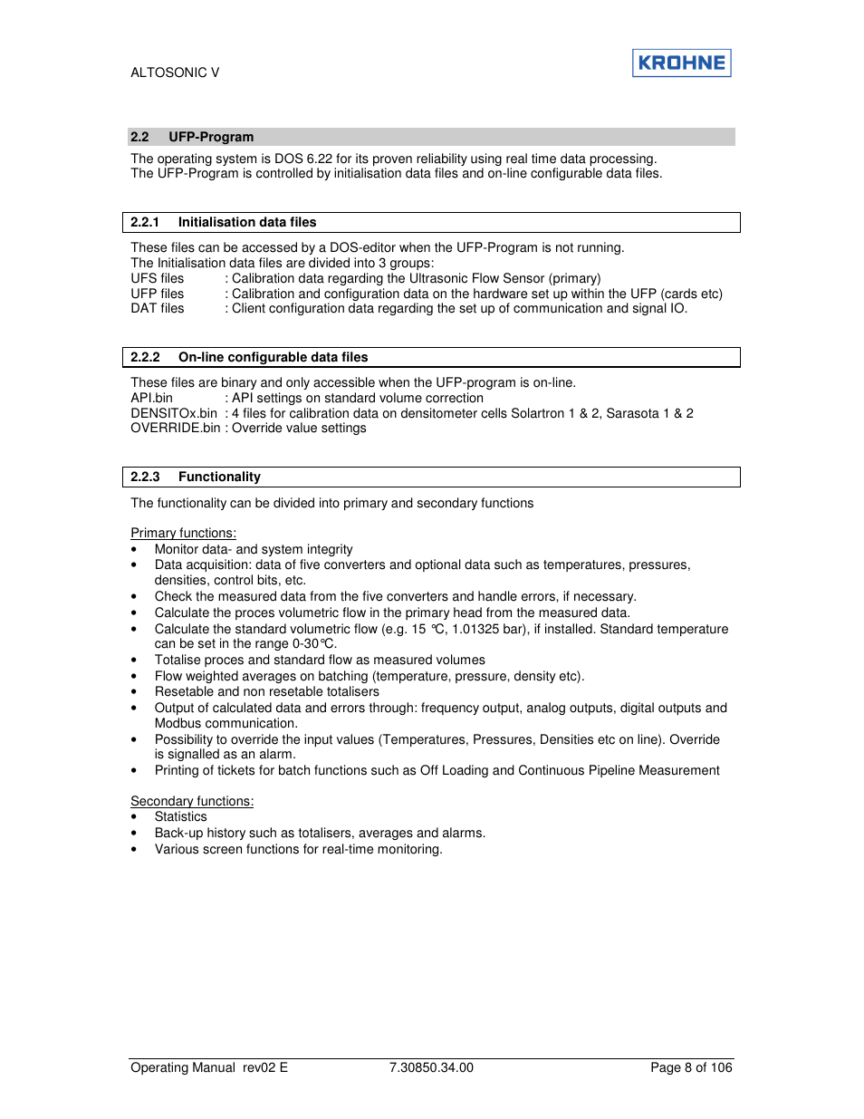 KROHNE ALTOSONIC V EN User Manual | Page 8 / 106
