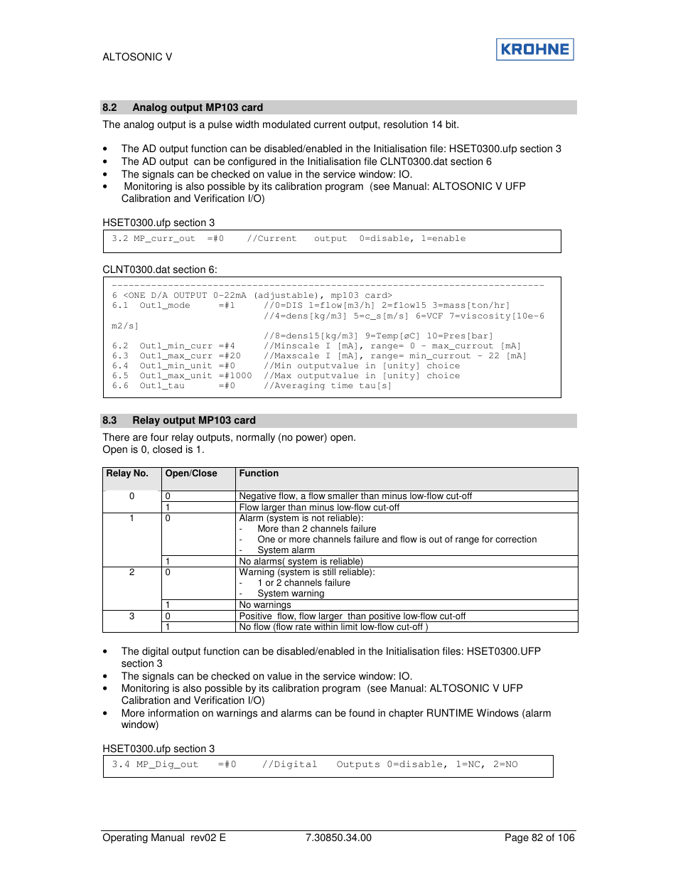 KROHNE ALTOSONIC V EN User Manual | Page 82 / 106