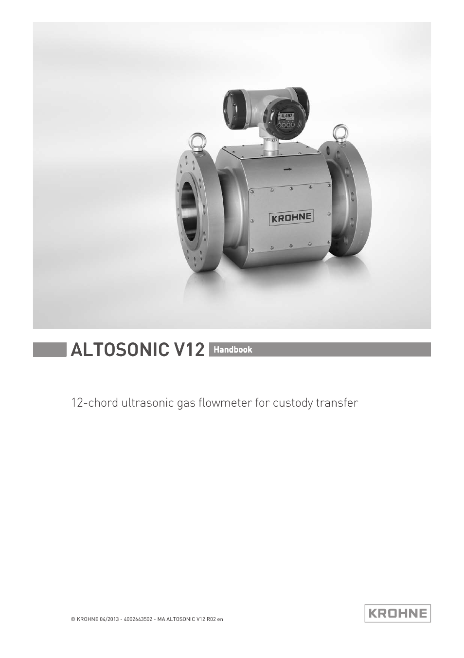 KROHNE ALTOSONIC V12 EN User Manual | 144 pages