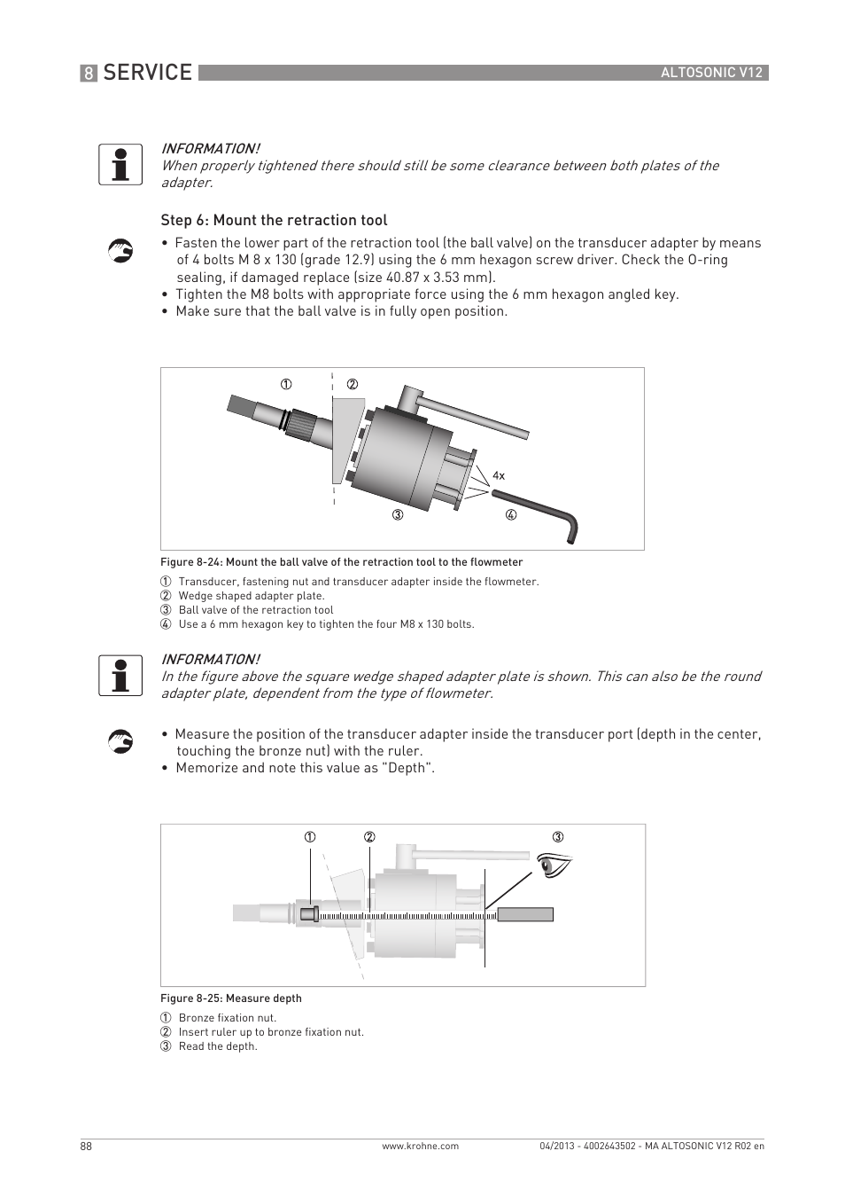 Service | KROHNE ALTOSONIC V12 EN User Manual | Page 88 / 144