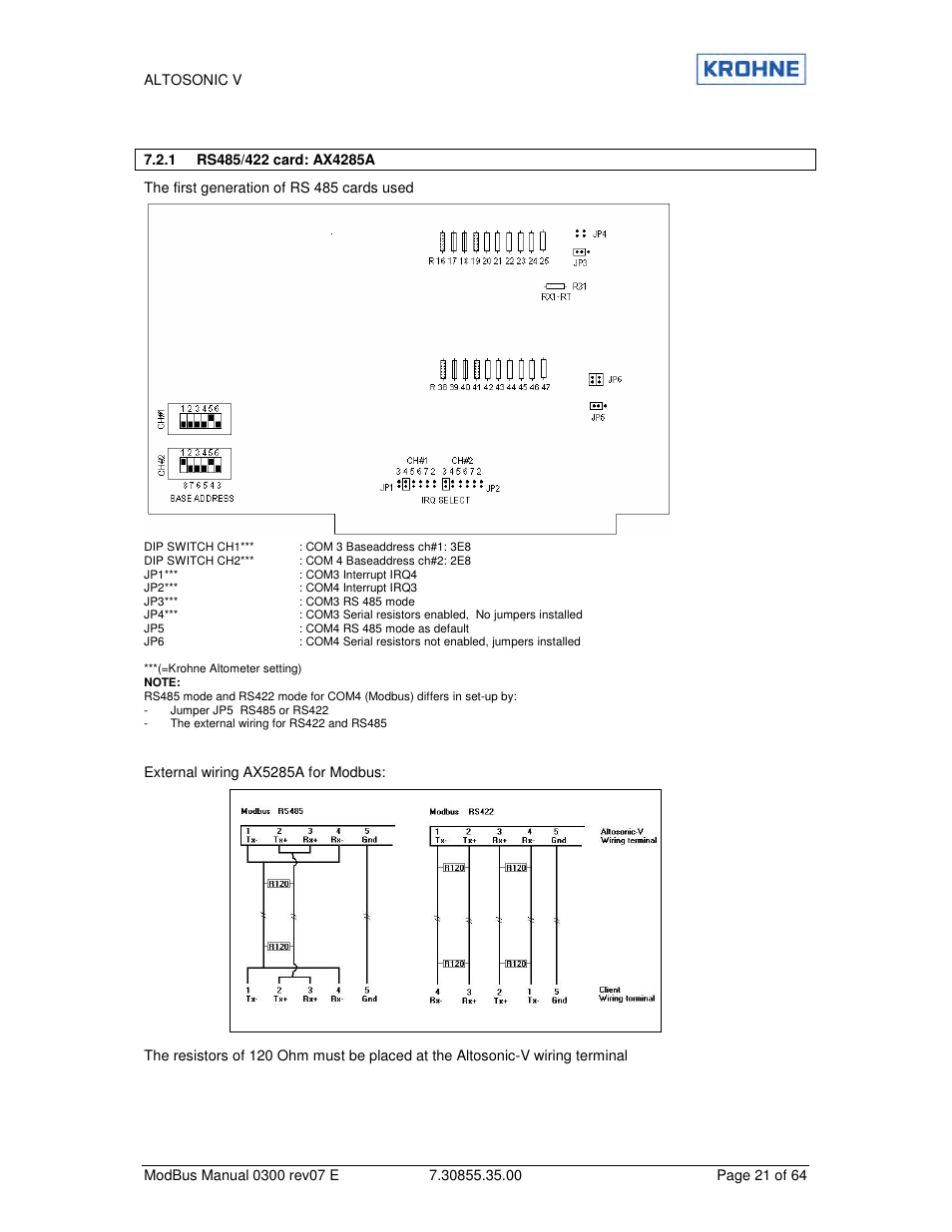 KROHNE ALTOSONIC V Modbus EN User Manual | Page 21 / 64