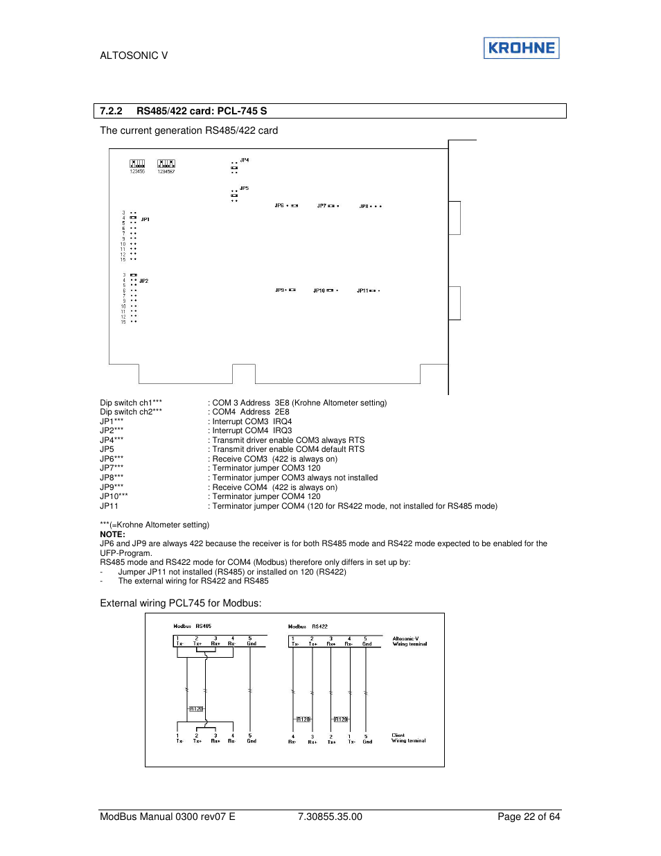 KROHNE ALTOSONIC V Modbus EN User Manual | Page 22 / 64