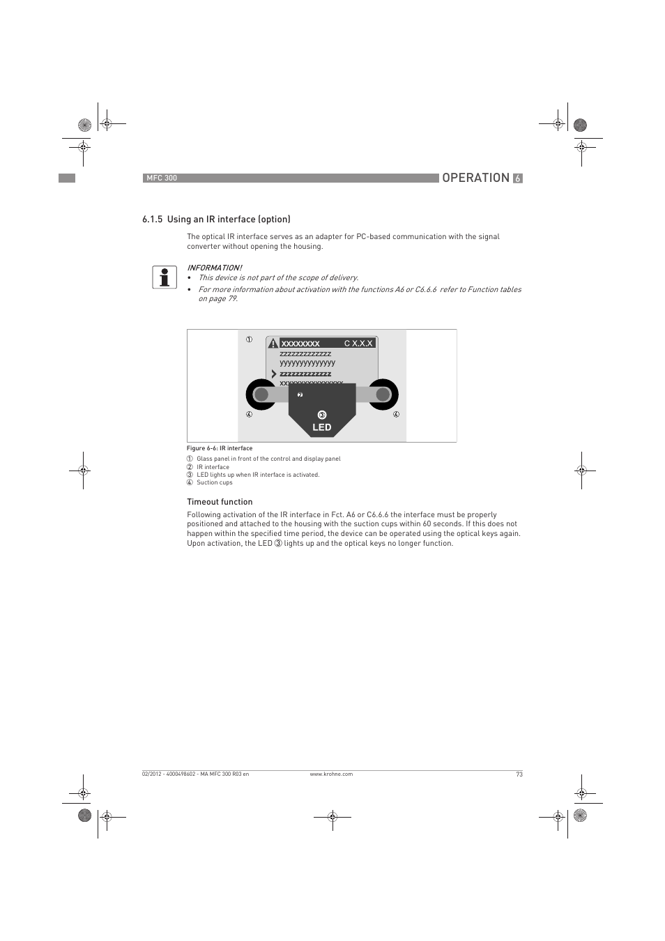 Operation | KROHNE MFC 300 EN User Manual | Page 73 / 180