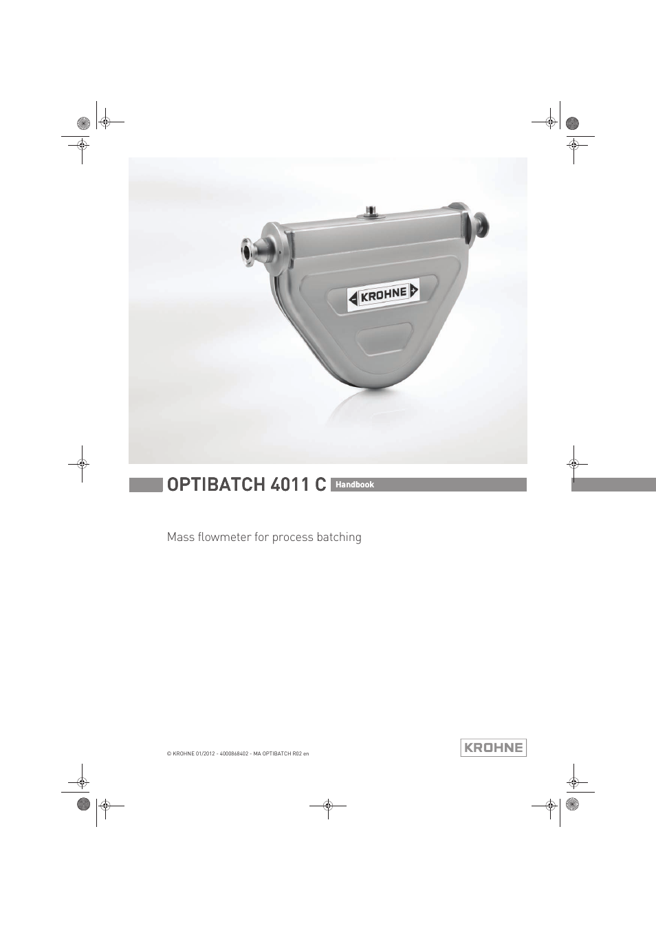 KROHNE OPTIBATCH 4011 C EN User Manual | 40 pages