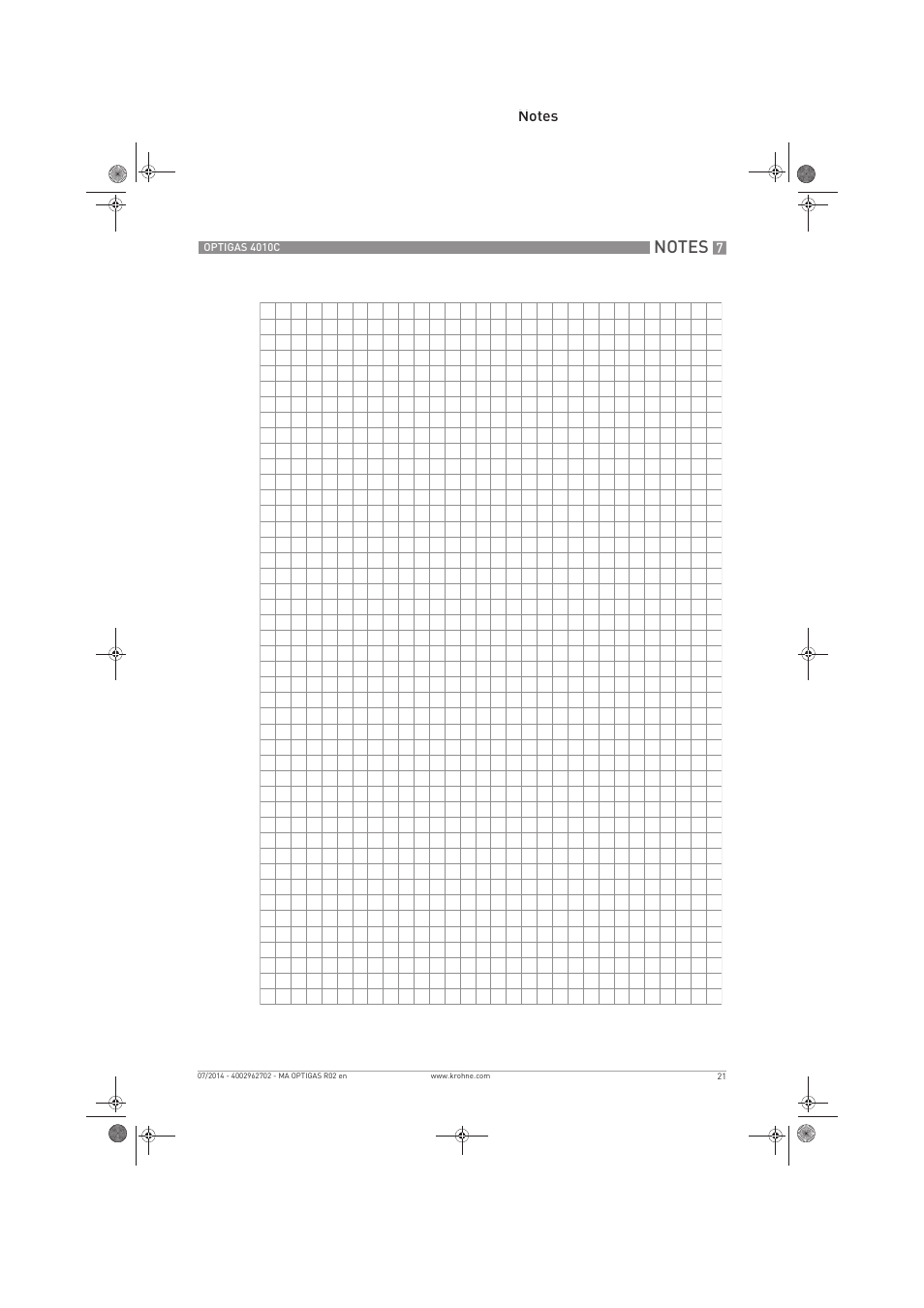 KROHNE OPTIGAS 4010 C EN User Manual | Page 21 / 24