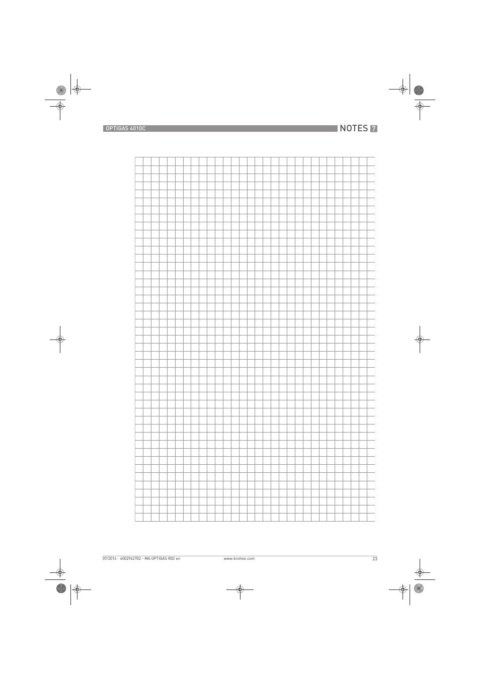 KROHNE OPTIGAS 4010 C EN User Manual | Page 23 / 24