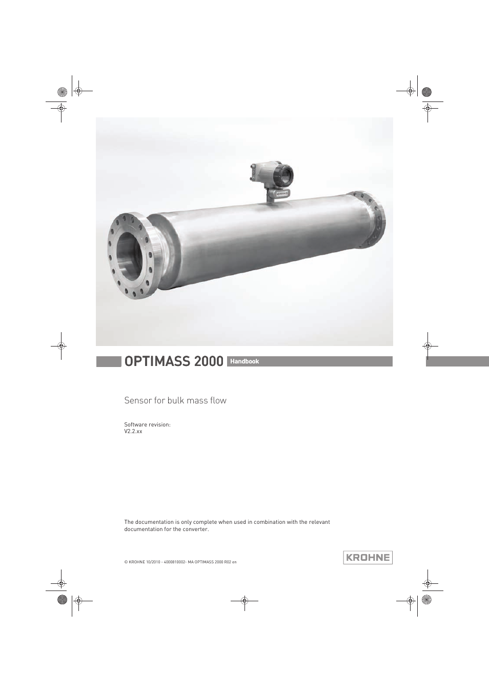 KROHNE OPTIMASS 2000 EN User Manual | 52 pages
