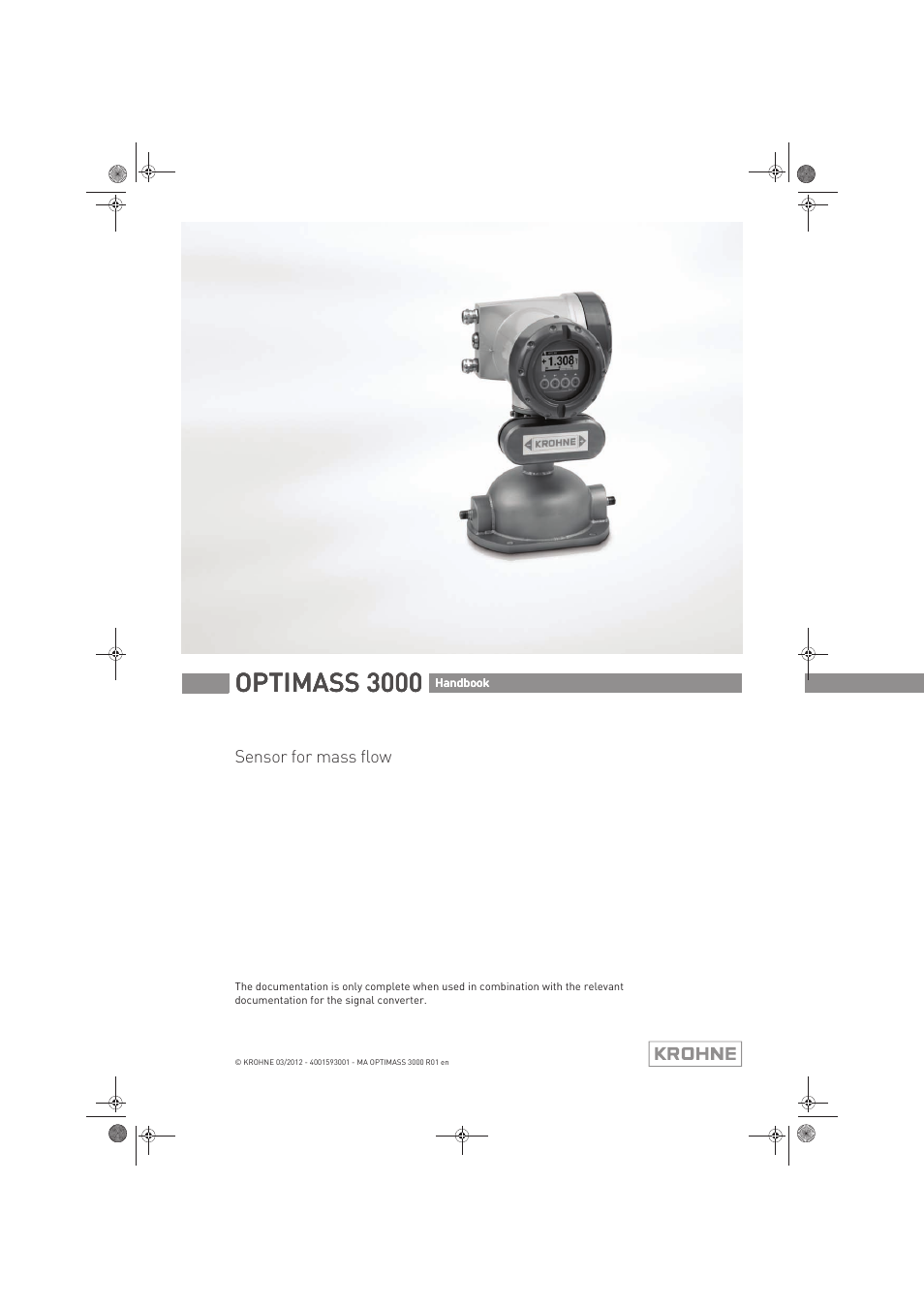 KROHNE OPTIMASS 3000 EN User Manual | 40 pages