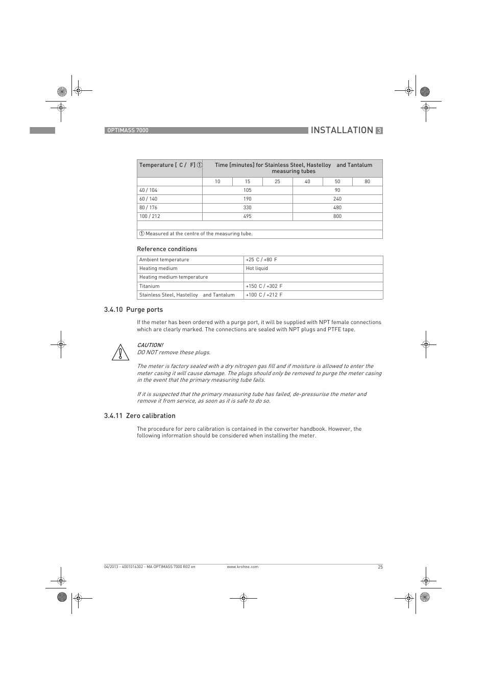 Installation | KROHNE OPTIMASS 7000 EN User Manual | Page 25 / 56