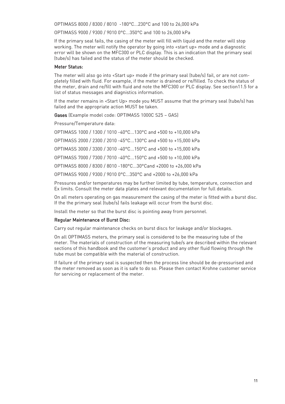 KROHNE OPTIMASS with MFC 300 EN User Manual | Page 11 / 146
