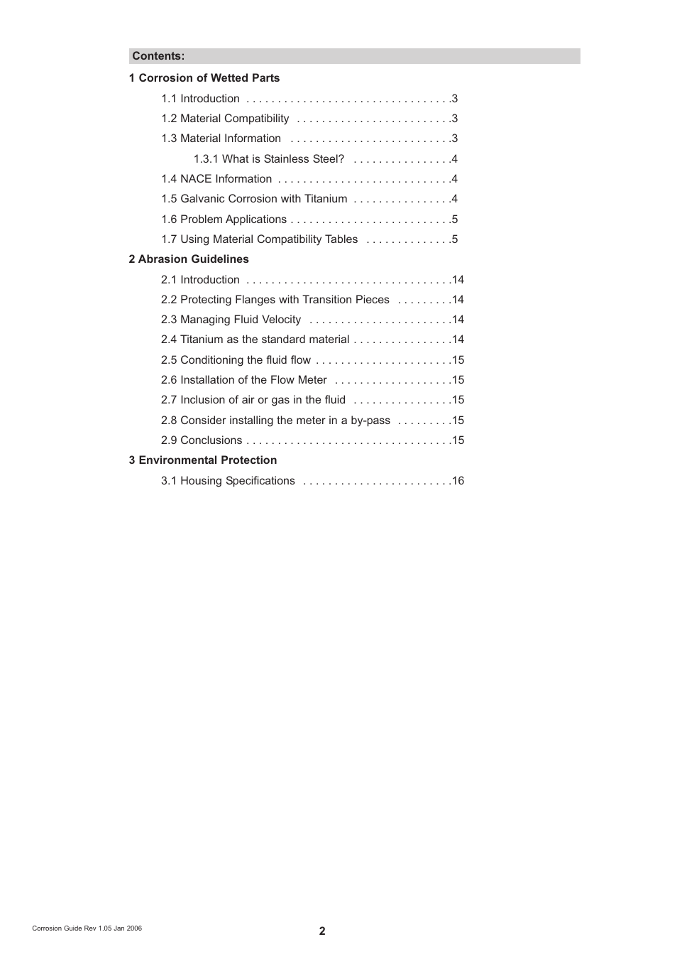 KROHNE OPTIMASS Sensors Corrosion guidelines EN User Manual | Page 2 / 18